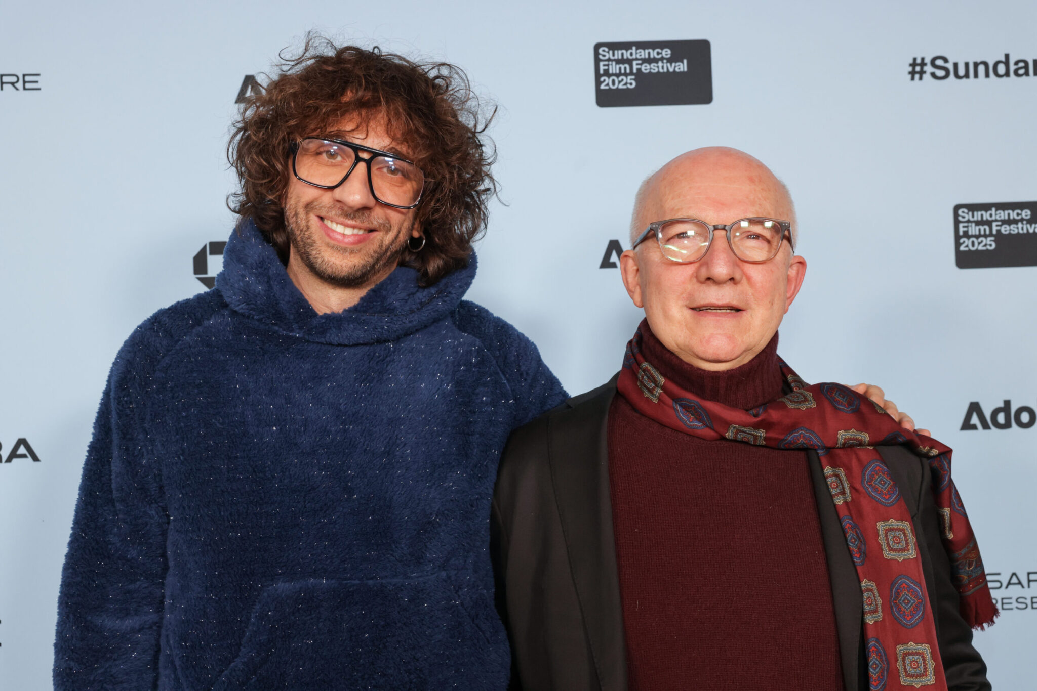 (L-R) Gianluca Matarrese and Dr. Maurizio Bini attend the 2025 Sundance Film Festival premiere of "GEN_" at the Egyptian Theatre on January 24, 2025 in Park City, UT.