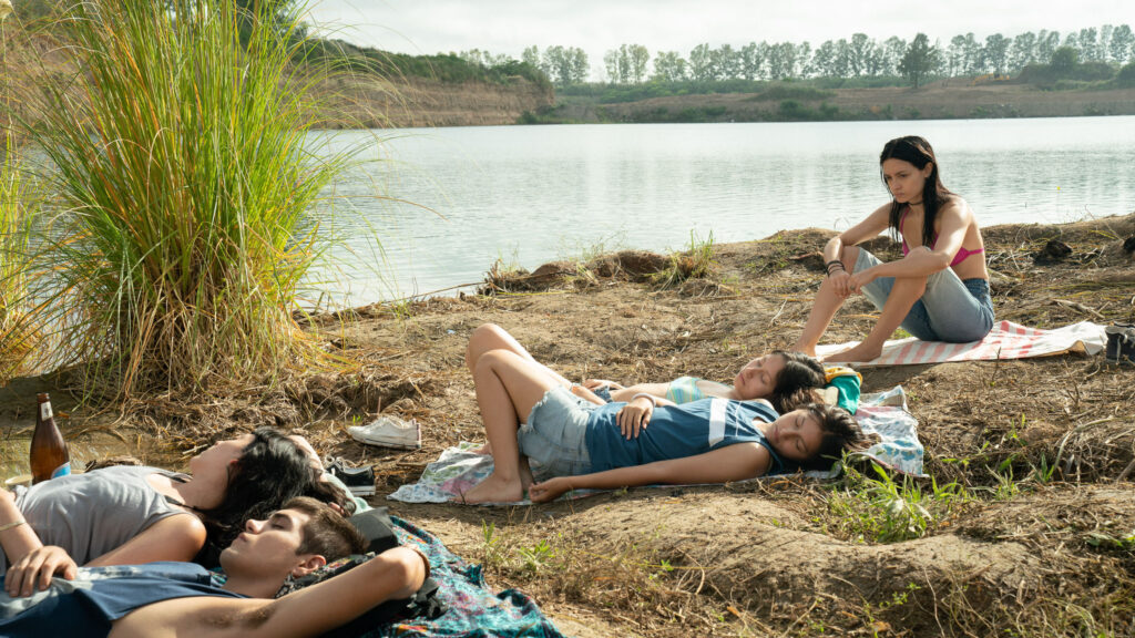 Dolores Oliverio, Luisa Merelas, and Fernanda Echevarría appear along costars in The Virgin of the Quarry Lake by Laura Casabé, an official selection of the 2025 Sundance Film Festival. Courtesy of Sundance Institute.